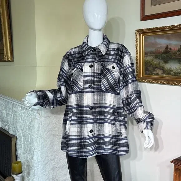 H&M Oversized Plaid Shacket - Picture 8 of 16